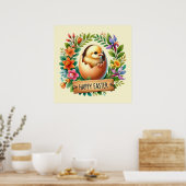 Niedlich Happy Oaster Chicks Poster (Küche)