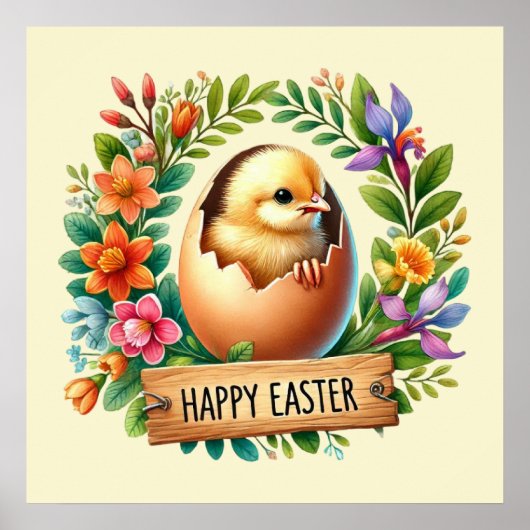 Niedlich Happy Oaster Chicks Poster (Vorne)