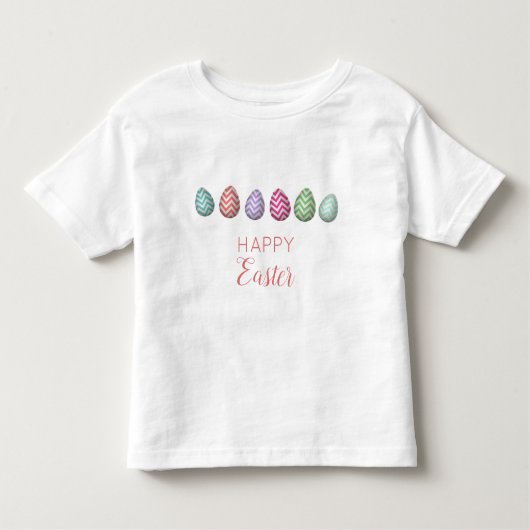 Niedlich Happy Oaster Egg Pastellfarben Kleinkind T-shirt (Vorderseite)