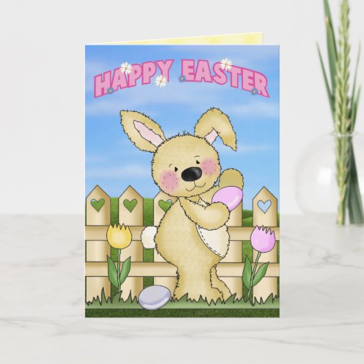 Niedlich Happy Oaster Feiertagskarte (Vorderseite)