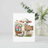 Niedlich Happy Oaster Feiertagspostkarte (Stehend Vorderseite)