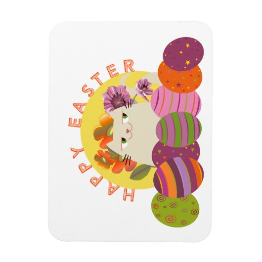 Niedlich Happy Oaster Magnet (Vertikal)