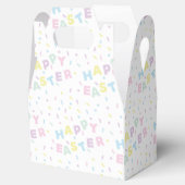 Niedlich Happy Oaster Word Confetti Muster Geschenkschachtel (Geöffnet)