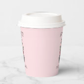 Niedlich Happy Oster Party Rosa Bunny Custom Pappbecher (Links)