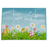 niedlich Happy Ostereier Große Geschenktüte (Vorderseite)