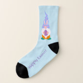 Niedlich Happy Ostergnomes Bunny Ears Frühlingsfar Socken (Links - Außen)
