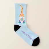 Niedlich Happy Ostergnomes Bunny Ears Frühlingsfar Socken (Rechts - Außen)