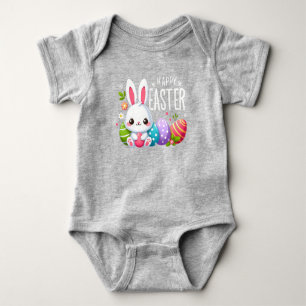 Niedlich, Happy Ostersonne Baby Strampler