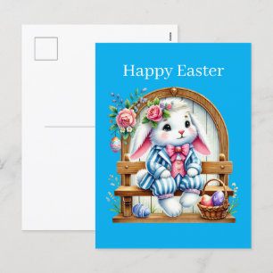 Niedlich Happy Ostersonne Feiertagspostkarte