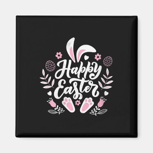 Niedlich Happy Ostersonne Magnet (Vorne)