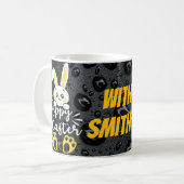 Niedlich Happy Ostersonne mit gelber Paw Custom Kaffeetasse (Vorderseite Links)