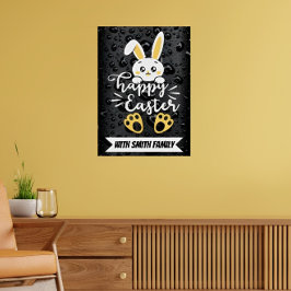 Niedlich Happy Ostersonne mit gelber Paw Poster