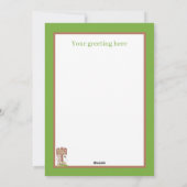 Niedlich Happy Ostersonnenkarte Feiertagskarte (Rückseite)