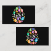 Niedlich Happy Ostertag Ostereier Bunny Rabbit Eas Visitenkarte (Vorne/Hinten)