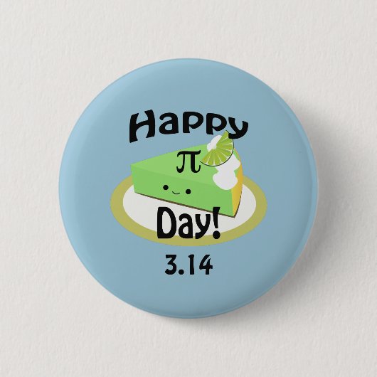 Niedlich Happy Pi Day Button (Vorderseite)