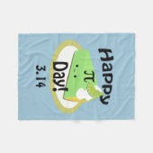 Niedlich Happy Pi Day Fleecedecke (Vorderseite (Horizontal))