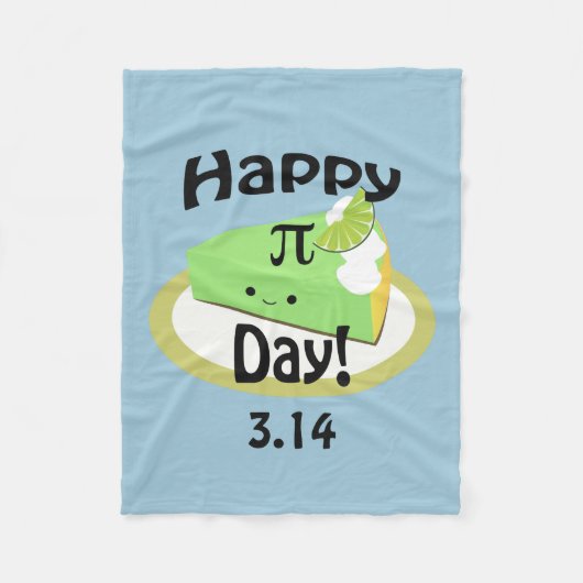 Niedlich Happy Pi Day Fleecedecke (Vorderseite)
