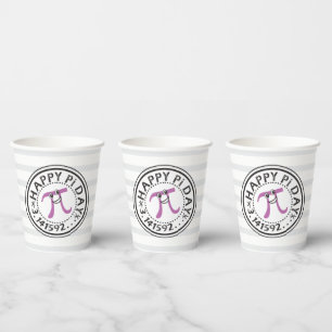 Niedlich Happy Pi Day - Funny Pi Day Paper Cup Pappbecher