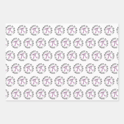 Niedlich Happy Pi Day © Geschenkpapier Set (Vorderseite 2)