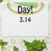 Niedlich Happy Pi Day Geschirrtuch (Gefaltet)