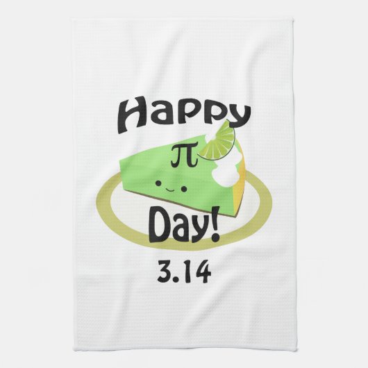 Niedlich Happy Pi Day Geschirrtuch (Vertikal)