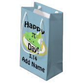Niedlich Happy Pi Day Kleine Geschenktüte (Rückseite Schrägansicht)