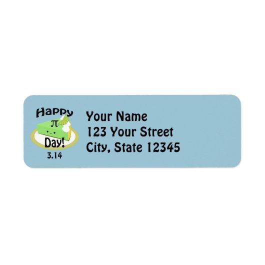 Niedlich Happy-Pi-Day-Label (Vorne)