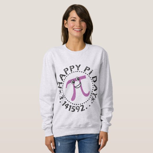 Niedlich Happy Pi Day - Mathe Themed Pi Geschenk Sweatshirt (Vorne ganz)