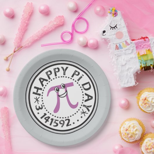 Niedlich Happy Pi Day Paper Plate Pappteller (Party)