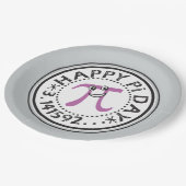 Niedlich Happy Pi Day Paper Plate Pappteller (Schrägansicht)