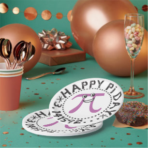 Niedlich Happy Pi Day Paper Plate Pappteller