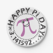 Niedlich Happy Pi Day Paper Plate Pappteller (Vorderseite)