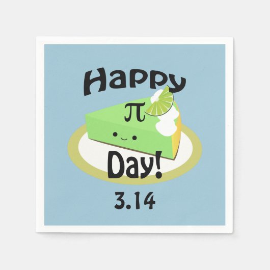 Niedlich Happy Pi Day Serviette (Vorderseite)