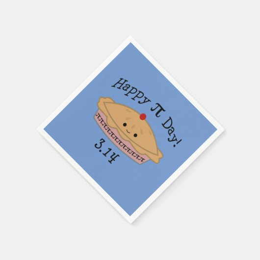 Niedlich Happy Pi Day Serviette (Ecke)