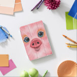 Niedlich Happy Pig iPad Cover<br><div class="desc">Niedlich Happy Pig iPad Hüllen Funny MIGNED Painting - Anpassbar</div>