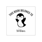Niedlich Happy Pinguin Dieses Buch gehört zu benen Gummistempel (Prägung)