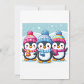 Niedlich Happy Pinguins Einladung (Rückseite)