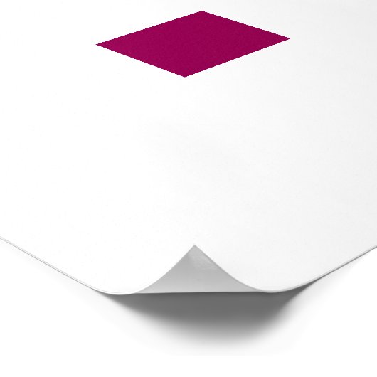 Niedlich Happy Pink Hippo Poster (Ecke)