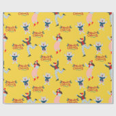 Niedlich Happy Polar Bär Xmas Nahtlose Muster Geschenkpapier (Flach)