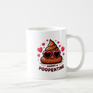 Niedlich Happy Poopentine Liebe Kack Cartoon Valen Kaffeetasse