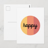 Niedlich Happy Postcard Postkarte (Vorne/Hinten)