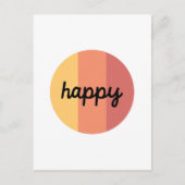 Niedlich Happy Postcard Postkarte (Vorderseite)