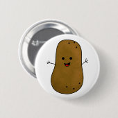 Niedlich Happy Potato Button (Vorne & Hinten)