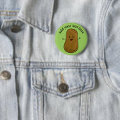 Niedlich Happy Potato, Grüner Hintergrund Personal Button (Beispiel)