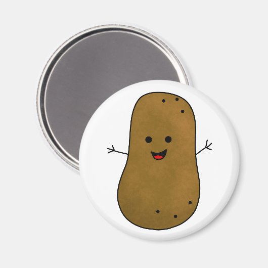 Niedlich Happy Potato Magnet (Vorderseite/Rückseite)