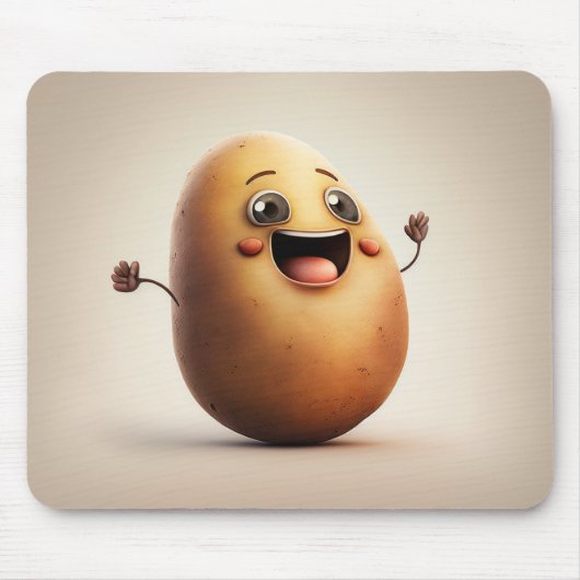 Niedlich Happy Potato Mousepad (Vorne)