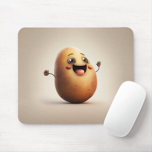 Niedlich Happy Potato Mousepad (Mit Mouse)