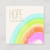 Niedlich Happy Rainbow Calling Card Telefonnummerkarte (Vorderseite)