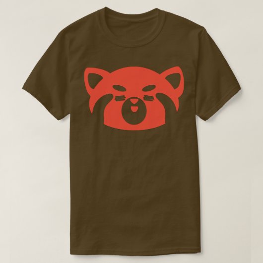 Niedlich Happy Red Panda T-Shirt (Design vorne)