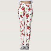 Niedlich Happy Smile Apples Leggings (Vorderseite)